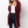 Women Long Hooded Cardigan Autumn Pockets Long Women Sweater Cardigan