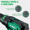 20V Impact Drill Set w/2.0Ah Li-Ion Battery & Charger, Drilling Wall Brick Wood Metal.