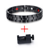 Stainless Steel Charm Black Bracelet