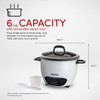 Aroma Housewares 6-Cup (Cooked) (3-Cup UNCOOKED) Pot-Style Rice Cooker