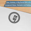 Step-On Technology, LCD Display(400lb),Batteries Included, Elegant Silver