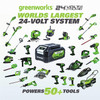 12-Inch 24V Cordless String Trimmer/Edger, 2.0 AH Battery Included .