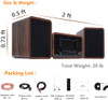 Stereo Shelf System Powered with Bookshelf Speakers