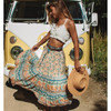 Joy: Paisley Floral Print Boho Skirt