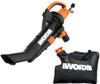 Blower/Mulcher/Vacuum with Multi-Stage All Metal Mulching System.