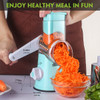 FAVIA Handheld Rotary Slicers for Vegetables Cheese Grater Shredder