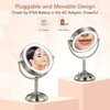 Professional 8.5" Lighted Makeup Mirror, 10X Magnifying Vanity Mirror
