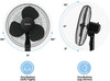 16'' 3-Speed Oscillating Pedestal Fan with 7-Hour Timer