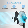 16'' 3-Speed Oscillating Pedestal Fan with 7-Hour Timer