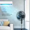 16'' 3-Speed Oscillating Pedestal Fan with 7-Hour Timer