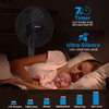 16'' 3-Speed Oscillating Pedestal Fan with 7-Hour Timer