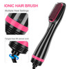 Blow Dryer Brush, 2-in-1 Ionic Hot Air Brush, Multifunctional Straightening