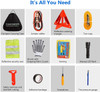 Adakiit Car Emergency Kit, Multifunctional Roadside Assistance Auto Safty Kit