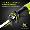 Reciprocating Saw, 20V 2.0Ah Cordless Saw, 1 Hour Fast Charger, for Wood & Metal Cutting..