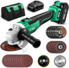 20V Brushless Cordless Angle Grinder Equipped with 4.0Ah Lithium-Ion Battery & Fast Charger