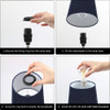 Touch Control Table Lamp Navy Blue.