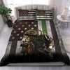 Thin Green Line Flag Bedding Set Knight Templar Patriotic Army Military Veteran