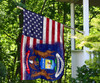 Michigan State American Flag Patriotic Proud Michigan Flag For Sale