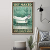 Turtle Get Naked Poster Unless You Are Visiting Don't Make It Weird Poster Gift Idea For Friend