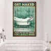Turtle Get Naked Poster Unless You Are Visiting Don't Make It Weird Poster Gift Idea For Friend