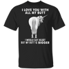 Unicorn I Love You With All My Butt T-Shirt Humour Funny Shirt Gift Idea For Women