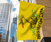 No Step On Snek Flag Yellow Flag With Snake Don't Tread On Me Meme Gadsden Flag Indoor Outdoor