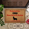 Corgi Doormat Protected By Corgi Home Security System Doormat Hobby Lobby Door Mat Family Gift