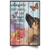 German Shepherd Angels Don't Always Have Wings Poster Graphic Vintage Poster For Home Decor