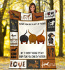 Dachshund Money Can Buy A Lot Of Things But It Doesn't Wiggle Fleece Blanket Weiner Dog Gift