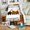 Dachshund Money Can Buy A Lot Of Things But It Doesn't Wiggle Fleece Blanket Weiner Dog Gift