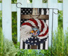 American Flag And Christmas Wreath Flag Cross US Flag For Christian Front Door Xmas Decor