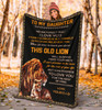 Tiger To My Daughter Fleece Blanket Love Dad Blanket Winter Gift For Daughter From Dad