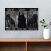 Wolf If They Stand Behind You Protect Them Poster Quote About Life Poster Wall Art Decor