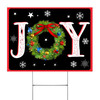 Joy Yard Sign Joy Outdoor Christmas Decoration Christmas Porch Sign