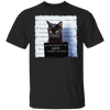 Black Cat Prison Shirt Dangerous Cat On The Naughty List Graphic Tee Gift For Cat Lover
