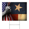 Texas American Yard Sign Outdoor Christmas Decorations Custom Yard Signs Near Me