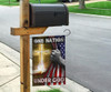 Hand Open American Flag Cross Flag One Nation Under God Quote Christian Gifts Front Door Decor