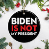 Not My President Ornament Gift For Family Outdoor Christmas Decorations