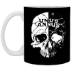 Unus Annus Mug Skull Black And White Unus Annus Merch Custom Coffee Mugs