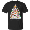 Unicorn Christmas Tree T-Shirt Cute Unicorn Snowflake Xmas Shirt Designs For Unicorn Lovers