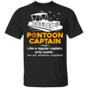 Pontoon Captain Shirt Funny Definition Pontoon Boat Captain T-Shirt For Men