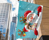 Chihuahua Santa Claus Merry Christmas Flag Christmas Living Room Decor Xmas Gift For Parents