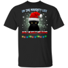 Black Cat On The Naughty List And I Regret Nothing T-Shirt Funny Christmas Shirt For Cat Lovers