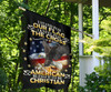 I Stand For Our Flag Blessed To Be Christian Flag US Eagle & Cross Proud Flag Decor For Christ