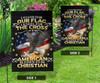 I Stand For Our Flag Blessed To Be Christian Flag US Eagle & Cross Proud Flag Decor For Christ