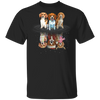 Beagle Dogs Water Mirror Reflection Christmas T-Shirt Holiday Gift Ideas For Beagle Lovers