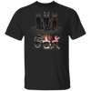 Black Cats Water Reflection Christmas T-Shirt Holiday Gifts Shirt For Cat Lovers Birthday Gifts