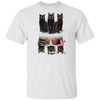 Black Cats Water Reflection Christmas T-Shirt Holiday Gifts Shirt For Cat Lovers Birthday Gifts