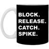 Block Release Catch Spike Mug NFL National Gift For Football Fans Custom Mugs