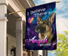 German Shepherd Believe There Are Angels Among Us Flag Living Room Wall Decor New Home Gift